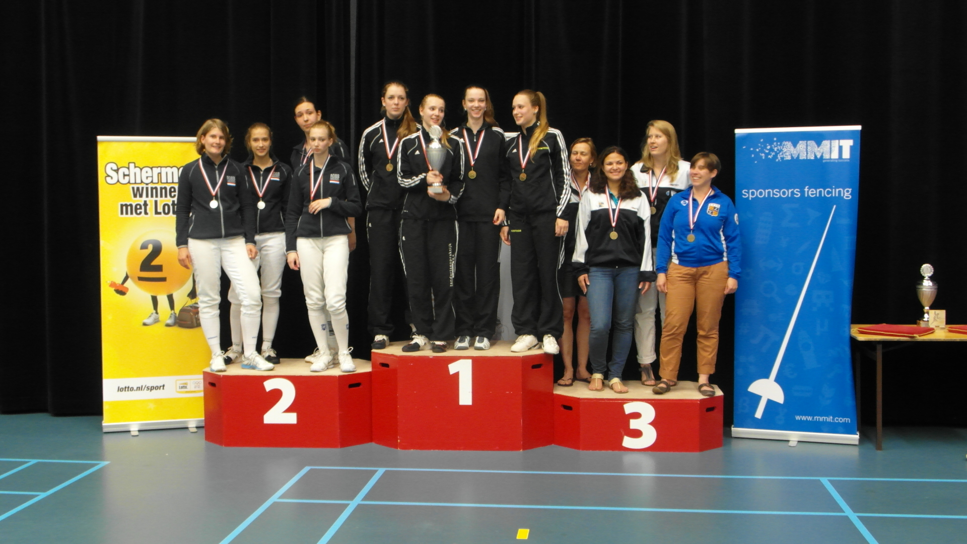 Lotto NK Equipe 2013 - Podium Degen Dames