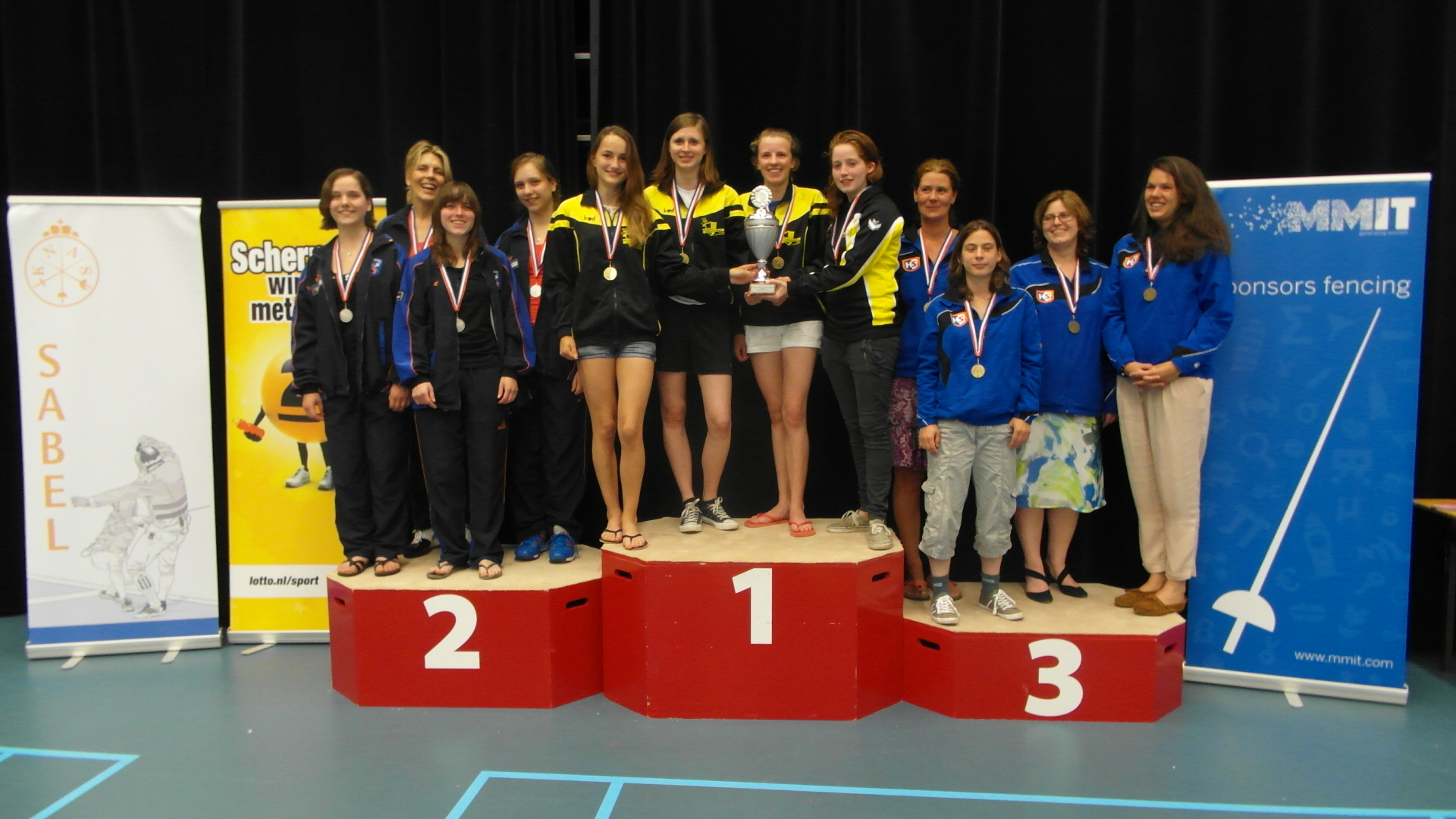 Lotto NK Equipe 2013 - Podium Sabel Dames