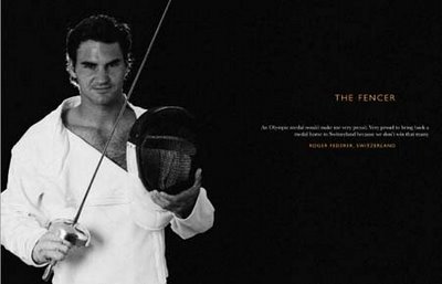 Federer as fencer